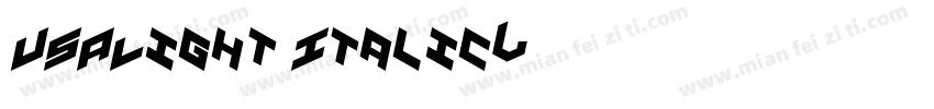 USALight Italic字体转换